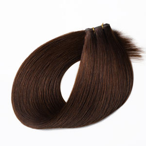 高級品質の手結びウェフト、ボリュームのあるジェニュインウェフトヘアエクステ、ブロンド、ダブルドローン、ナチュラル、未加工、バージン、インド産ヘア - Product Image 6