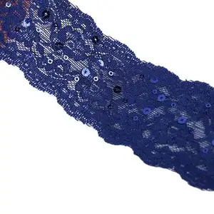 Custom Embroidery Sequin Lace Garment Accessories Guipure Lace Fabric For Clothing