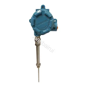 Integral Type Customized 0-10v Output 4-20ma Transmitter Rtd Pt100 Temperature Sensor With Hersman Plug For Container