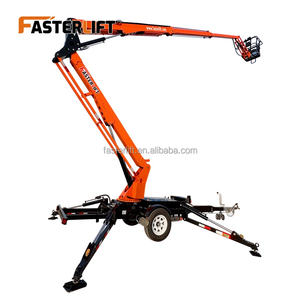 מעלית טלסקופית דו-מנועית יוקרתית מסוג ספיידרמן, רכובה על גרור, עם שלט רחוק - Product Image 2