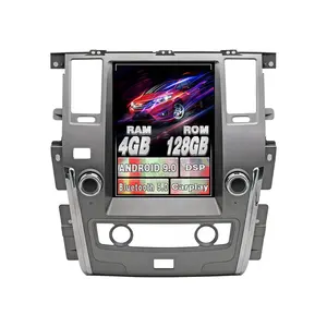 Mokaka汽车视频OEM仪表板12.1特斯拉风格屏幕android 9.0汽车收音机为日产巡逻2010-2020多媒体播放器