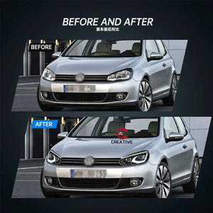 Pour VW mk6 <span class=keywords><strong>Golf</strong></span> <span class=keywords><strong>6</strong></span> MK6 <span class=keywords><strong>2008</strong></span> 2019 2010 2011 2012 2013 ensemble de phares avec phares à signal de course séquentiel - Product Image 6