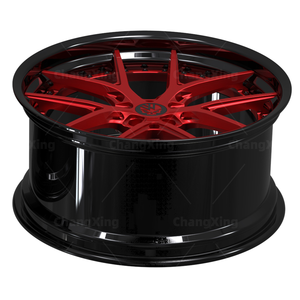 Jantes de voiture en alliage forgé sur mesure, rouge foncé, 5x112 5x114.3 5x120, 17-22 pouces, jantes forgées en 2 parties pour BMW Mercedes Lexus - Product Image 4