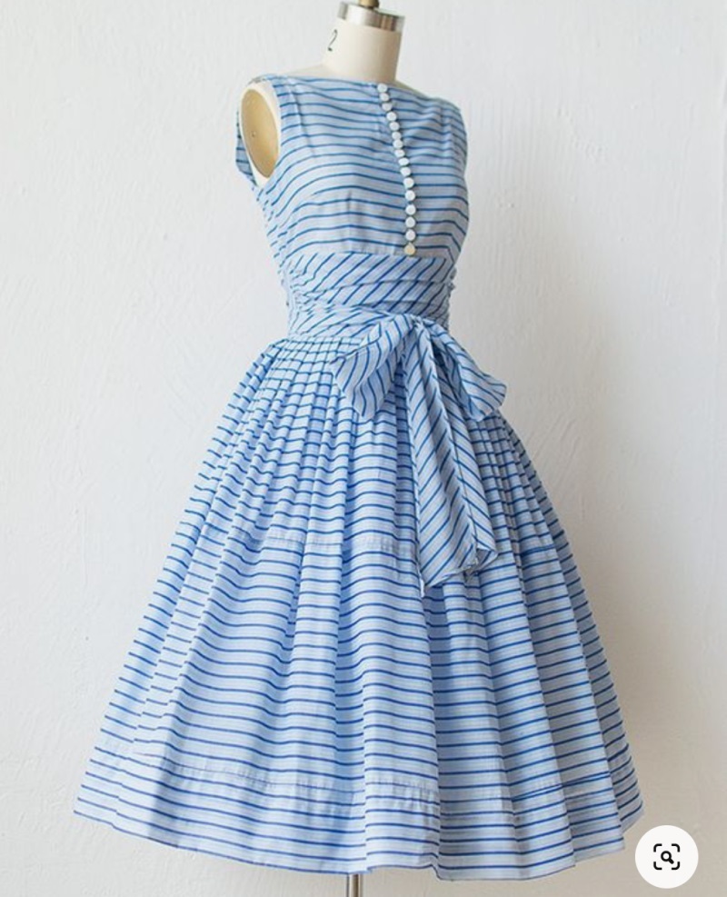 Custom High Quality Printed Design Vintage Dress