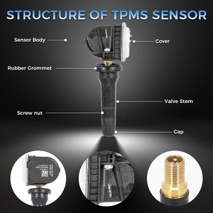 Sorghum 52940-BV100 <span class=keywords><strong>Capteur</strong></span> de <span class=keywords><strong>pression</strong></span> des pneus 433MHz <span class=keywords><strong>Capteur</strong></span> TPMS pour <span class=keywords><strong>Hyundai</strong></span> Creta H1 Kia EV6 - Product Image 4