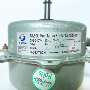 มอเตอร์พัดลม Sa30e สำหรับเครื่องปรับอากาศ 208-240V 50Hz 30W 6P Cl.B มีสัญลักษณ์ทิศทางการหมุน - Product Image 1