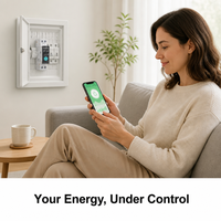 Relais intelligent WiFi Tuya 1P sur rail DIN avec surveillance de l'énergie en temps réel, contrôle à distance, CA 60Hz, capacité de coupure 6kA
