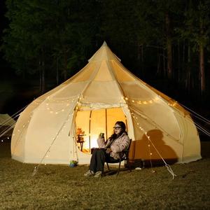 Star Staring Tent Fabriek Camping Tent Huis Voor Aangepaste Grootte Glamping Katoen <span class=keywords><strong>Canvas</strong></span> Yurt Bell Tent - Product Image 5
