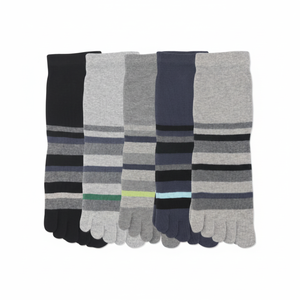 Chaussettes de sport pour hommes Lot de 10 paires de chaussettes cool pour pieds d'athlète résistantes à la sueur et aux orteils longs, domestiquées - Product Image 1