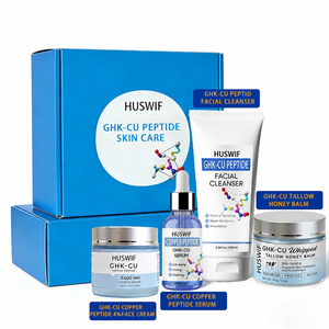 Set de Cuidado de la Piel con Péptidos de Cobre: Suero GHK-Cu Antiarrugas y Antienvejecimiento con Logotipo Personalizado, Crema GHK-Cu, Bálsamo de Miel y Sebo, Limpiador Facial - Product Image 2
