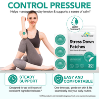 SOLOTREE Lot de 30 Patchs Naturels Apaisants pour Enfants et Adultes, Patchs OEM pour Réduire le Stress Corporel et Favoriser la Relaxation