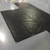 Remorque robuste de haute qualité bâche Ripstop à plat feuille tissu enduit de PVC personnalisé camion bâche de bois en acier