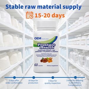 Cápsulas Herbales Fuertes para la Próstata al por Mayor, Marca Privada OEM, Listas para FBA, Suministro a Granel Estable, Prueba COA para Vendedores de Plataformas de Comercio Electrónico - Product Image 3