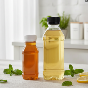 Bouteille en plastique transparente vide en gros pour jus, eau minérale, thé, boissons, avec <span class=keywords><strong>bouchon</strong></span> à vis, 100 ml, 350 ml, emballage - Product Image 1