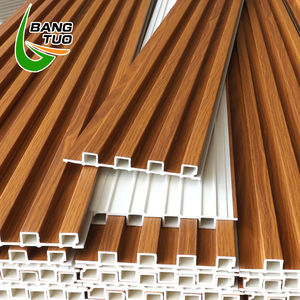 Pannello Murale Scanalato in WPC Alternativo al Legno, Lastra Decorativa Cava per Interni in Composito Legno-Plastica - Product Image 2