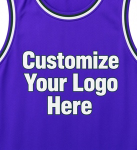 Custom <b>Purple</b> Basketball Jersey Unisex Moisture Wicking Sublimated Print Front Logo Adult All Seasons <b>Tank</b> <b>Top</b> - Product Image 2