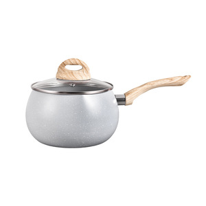 Non Stick Mini Saucepan Gray 18Cm Milk Pot For Baby Food Cooking On Gas Stove - Product Image 4