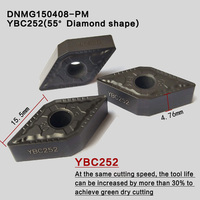 Outils de tournage de tour CNC ZCC-CT Insert en carbure de série DNMG pour le traitement de pièces en acier Modèle d'inserts OEM YBC252 personnalisable