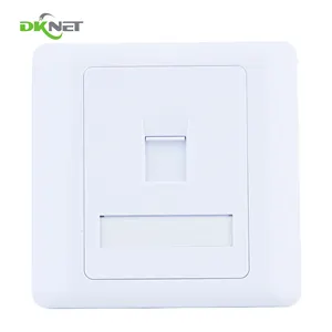 86 loại mặt trắng tấm Tường 86*86 Mạng kết nối internet chuyển đổi 1/2 cổng trống faceplate