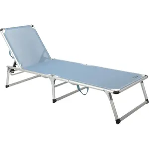 Sun Lounger Light Weight Textile Folding Aluminium Robuste und reißfeste Abdeckung mit verstellbarer Rückenlehne Poolsee Sunbed