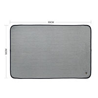 Dropshipping Tapis de mise à la terre en coton biologique et fibre d'argent avec mousse à mémoire de forme 50*70cm Coussin doux pour le sommeil, la méditation