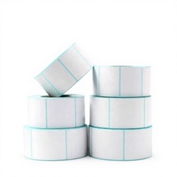Papier d'étiquettes thermiques à trois couches résistantes, autocollants à forte adhérence, vierges, imprimables, sur mesure pour produits laitiers et alimentaires
