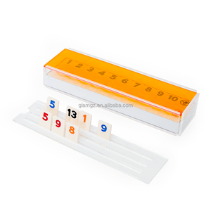 Viaje torneo cubo Mahjong conjunto Okey juego rummikub acrílico rummy - Product Image 3