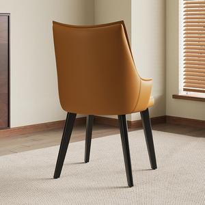 Chaise de salle à manger moderne contemporaine fer Art Simple italien nordique luxe dossier pour la maison négociation maquillage fer Art tabouret - Product Image 2