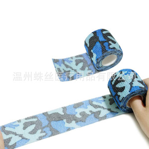 Bandage de sport camouflage élastique auto-adhésif pour la protection de la cheville, du genou et du poignet, respirant, antidérapant, unisexe, pour usage extérieur - Product Image 4