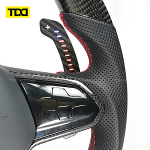 TDD LED Magnetic Carbon Fiber Paddle Shifters For Volkswagen MK8 Steering <b>Wheel</b> Paddle Shifters - Product Image 2