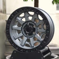 Jantes de voiture 4x4 forgées concaves simulées Beadlock 17, 18, 20 pouces 5x139.7 finition brillante pour 1500 F150 Raptor Silverado