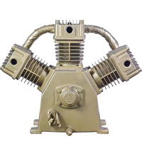 Compresseur d'air à piston silencieux portable Kaishan avec réservoir d'air 200L 2 têtes sans huile AC Power 12V Moteur à faible bruit refroidi par air