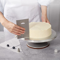 Fournitures de cuisson 7 pièces plateau tournant à gâteaux support rotatif outils de décoration de gâteaux avec spatules à glaçage