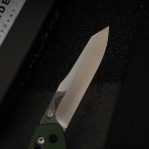 มีดพับ Osborne BM940 ด้ามอลูมิเนียมอัลลอยสีเขียว ใบมีดสแตนเลส ขนาด 3.5 นิ้ว ระบบล็อคแบ็ค ความยาวรวม 7.5 นิ้ว DIY OEM - Product Image 5