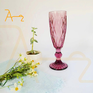 Vintage Colored Crystal Glasses pink Goblet Water Drinking Glasses Set Juice Beer Cup <strong>Luxury</strong> Wedding <strong>champagne</strong> <strong>Flute</strong> - Product Image 5