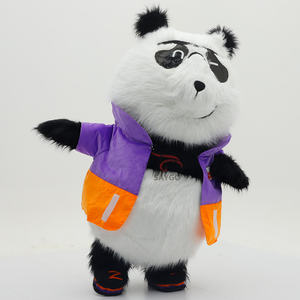 Costumes de mascotte gonflables Ours Panda cool, grandes tailles 2,2 m et 2,6 m pour adultes, pour la marche en extérieur, le cosplay et la danse - Product Image 4