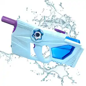 Mainan pistol air tembak otomatis mainan pistol Blaster air elektrik mainan tembak kapasitas tinggi permainan senjata semprot untuk anak-anak