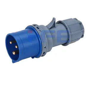 High-quality HFE Ip44 2p+E 220V 32A Industrial Plug For Wide Use