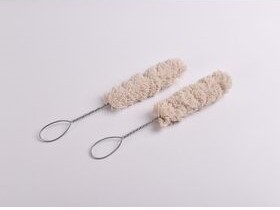 Mango de cepillo de alambre de anillo de hisopo de algodón suave de grado industrial personalizable OEM para fabricación de vidrio y lubricación de neumáticos - Product Image 1