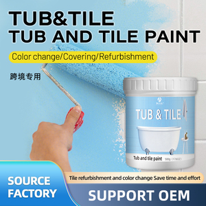 Revêtement Céramique pour Carrelage Mural et <span class=keywords><strong>de</strong></span> Sol, <span class=keywords><strong>Peinture</strong></span> et Revêtement Changeant <span class=keywords><strong>de</strong></span> Couleur pour Carrelages <span class=keywords><strong>de</strong></span> <span class=keywords><strong>Salle</strong></span> <span class=keywords><strong>de</strong></span> <span class=keywords><strong>Bain</strong></span> et Toilettes - Product Image 1