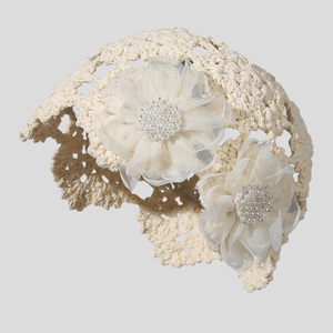 <span class=keywords><strong>Bonnet</strong></span> creux à fleurs minces pour femmes printemps et automne - Product Image 1