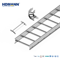 Échelle à câbles en acier électrogalvanisé robuste Hdmann CE certifiée ISO 150 mm pour le routage électrique commercial en intérieur