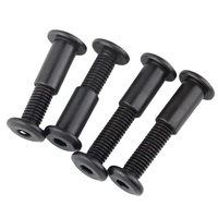 Vis Chicago de reliure mâle-femelle en acier au carbone oxydé noir, vente en gros usine JINPENG