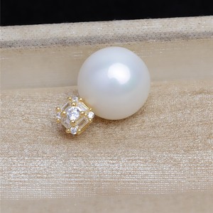 Support d'accessoires en argent S925 avec perle, boucle simple, pendentif Reine avec aiguille droite JG5440, apprêts de bijouterie vides pour DIY - Product Image 3