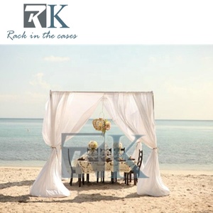 Stylish Backdrop Stand Kit Aluminum Pipe Drape Frame for Event Decora - Product Image 4