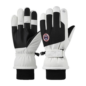 Winter Ski <b>Gloves</b> For Women Thickened <b>Warm</b> Thermal Insulated Color Blocking Winter Outdoor Use - Product Image 1