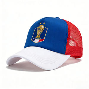 Casquette Snapback de football 2026 en polyester, mousse et tissu en chevron, personnalisable pour le cyclisme et les sports de plein air - Product Image 1