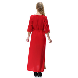 Vente en gros Crochet dentelle vêtements turcs Abaya arabe egypte <span class=keywords><strong>robe</strong></span> de mariée musulmane Turquie tissu Nida <span class=keywords><strong>robe</strong></span> <span class=keywords><strong>marocaine</strong></span> avec <span class=keywords><strong>ceinture</strong></span> - Product Image 3