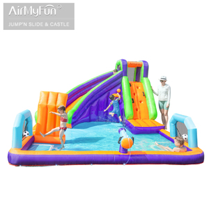 AirMyFun Patio trasero doméstico exterior Camping al aire libre juego de niños fiesta inflable pequeño gorila de salto de dibujos animados con niños - Product Image 1