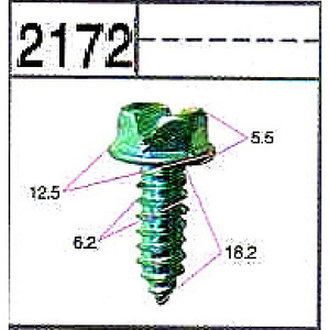 Hexagon Head Tapping Screw 6.3x18.8mm With <b>Washer</b> Metric Right Hand Phillips Drive For Metal BMW BY2173 - Product Image 4